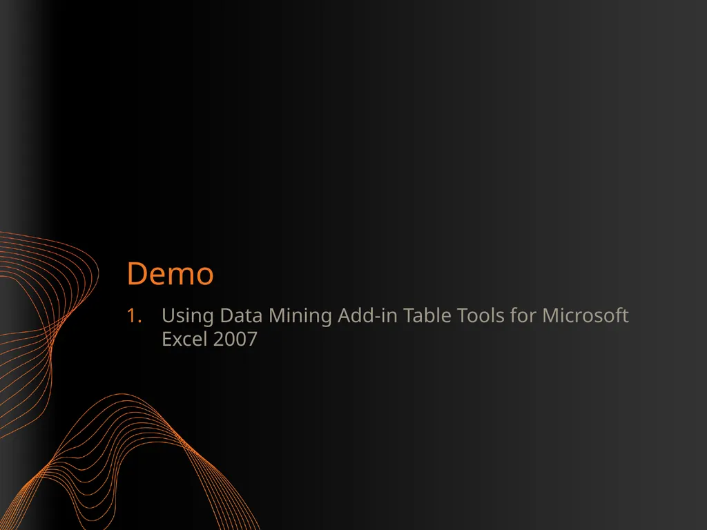 Introduction to Data Mining Rafal Lukawiecki - slide 26 of 33