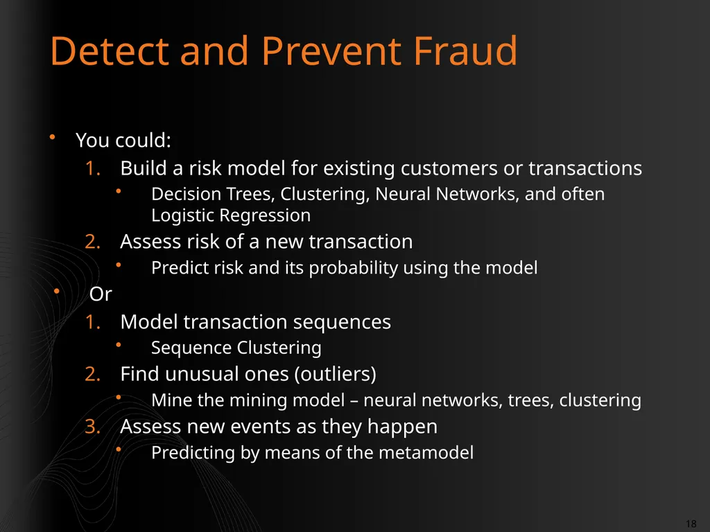 Introduction to Data Mining Rafal Lukawiecki - slide 18 of 33