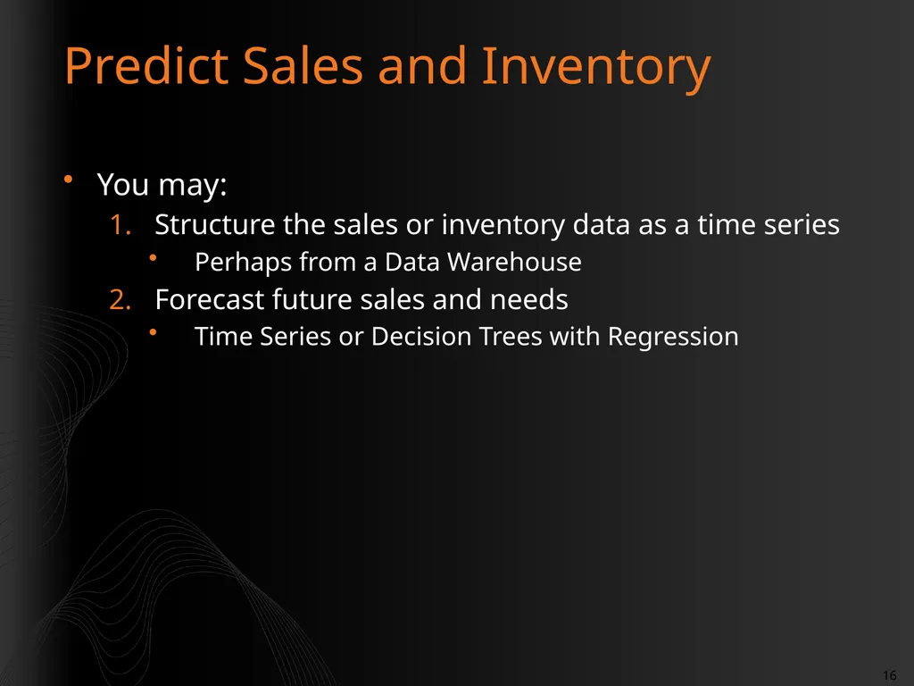 Introduction to Data Mining Rafal Lukawiecki - slide 16 of 33