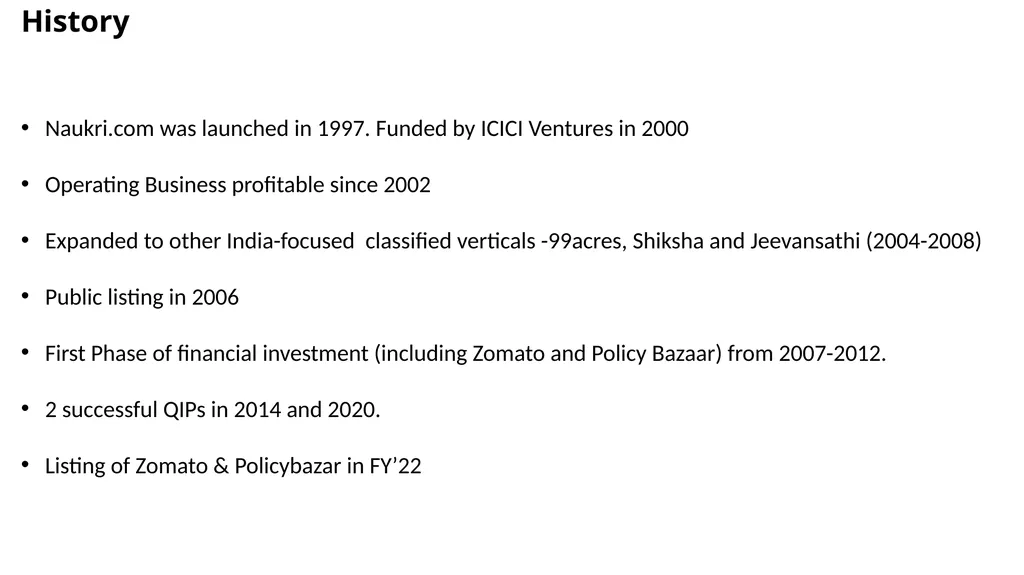 Info Edge (India) Limited India’s Premier - slide 4 of 31