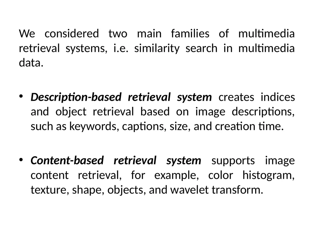 Multimedia Data Mining - extracting interesting - slide 10 of 11