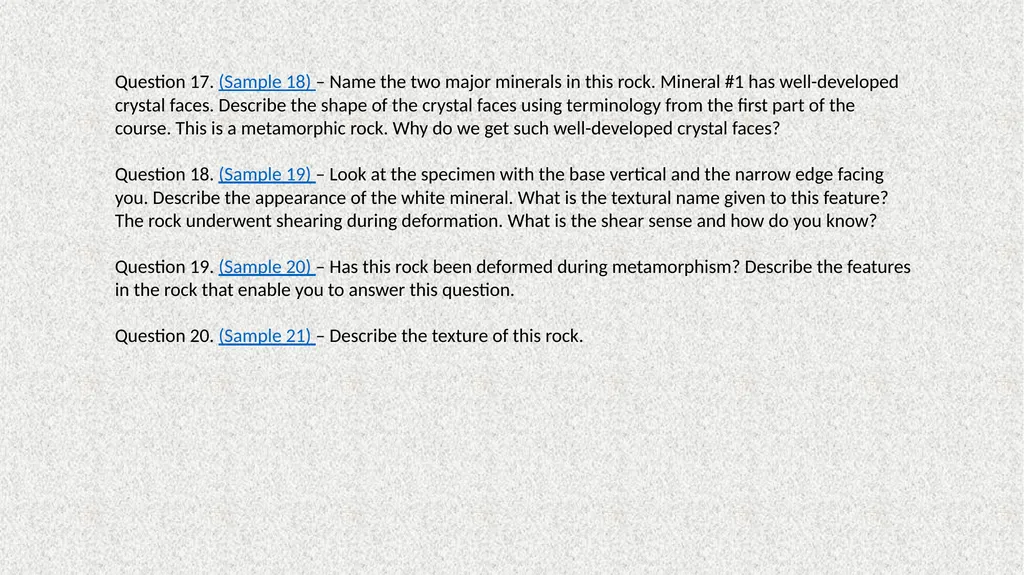 Metamorphic Rocks in Hand Specimen In this - slide 4 of 4