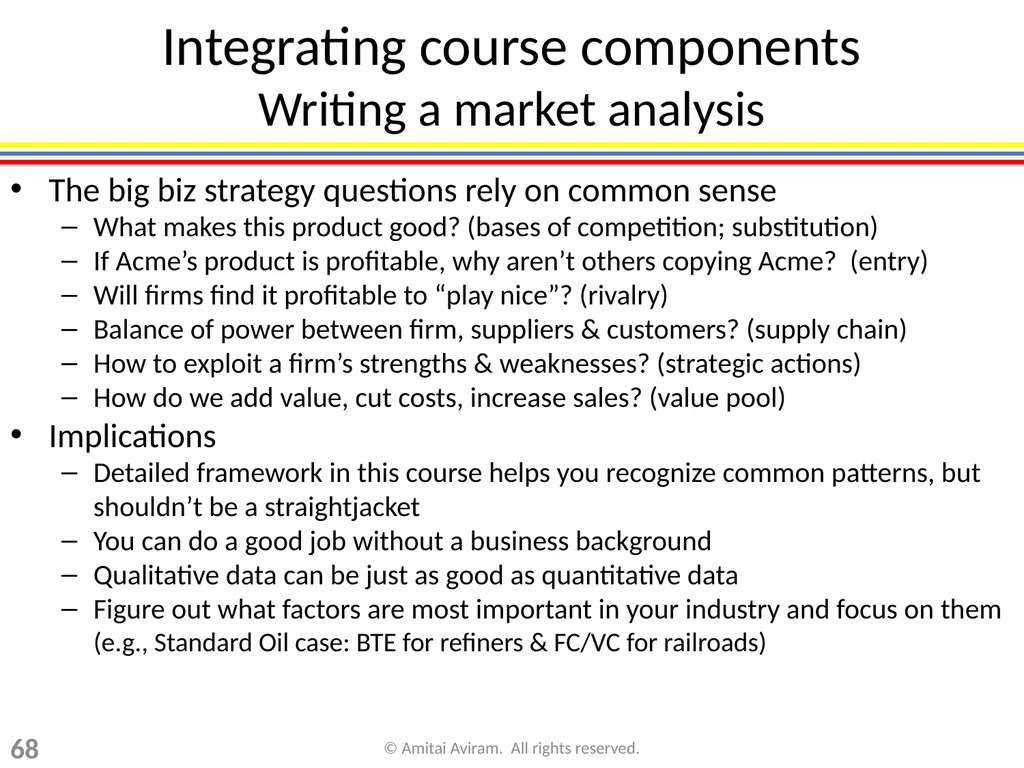 Business strategy for lawyers Chapter 3: The - slide 68 of 75