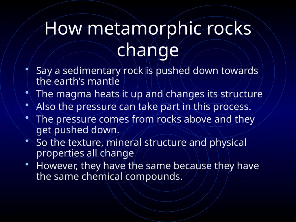 Rocks Rocks There are 3 types of rocks. Igneous, - slide 4 of 10
