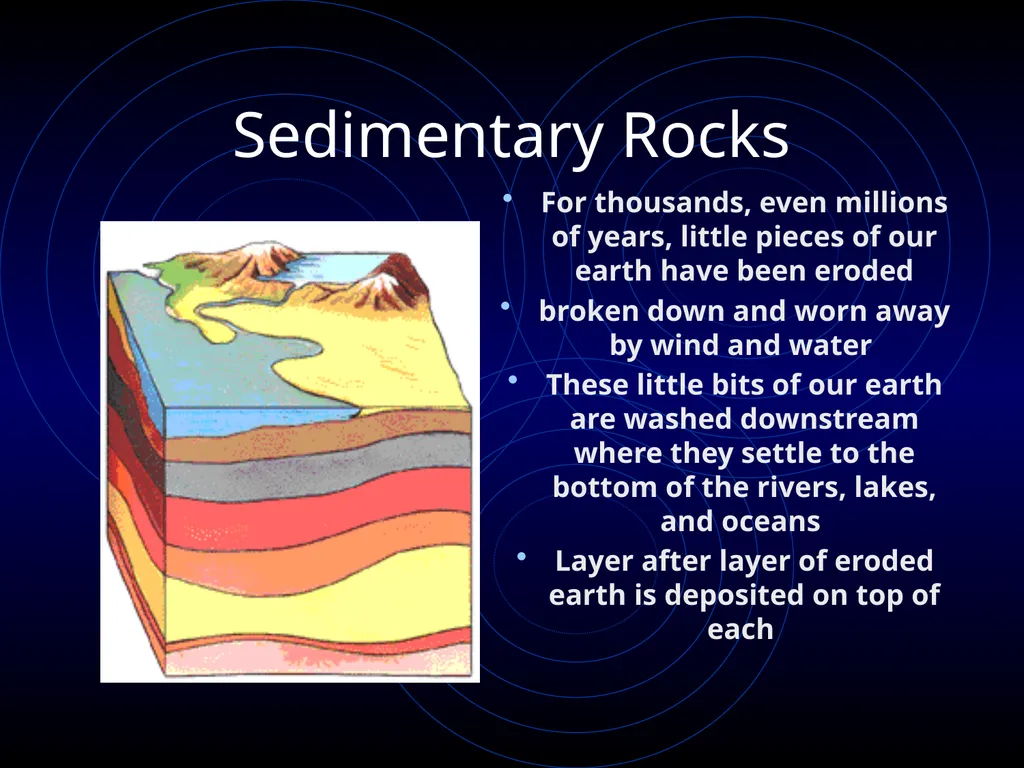Rocks Rocks There are 3 types of rocks. Igneous, - slide 5 of 10