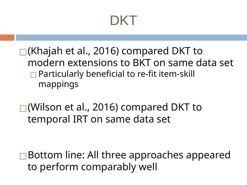 Knowledge Tracing Week 9 Goal of Knowledge Tracing - slide 135 of 167