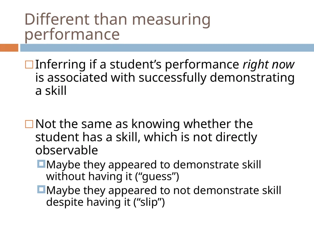 Knowledge Tracing Week 9 Goal of Knowledge Tracing - slide 5 of 167