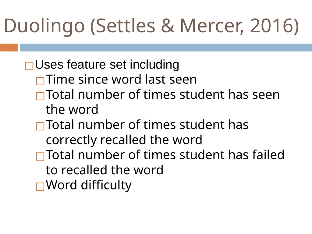 Knowledge Tracing Week 9 Goal of Knowledge Tracing - slide 167 of 167