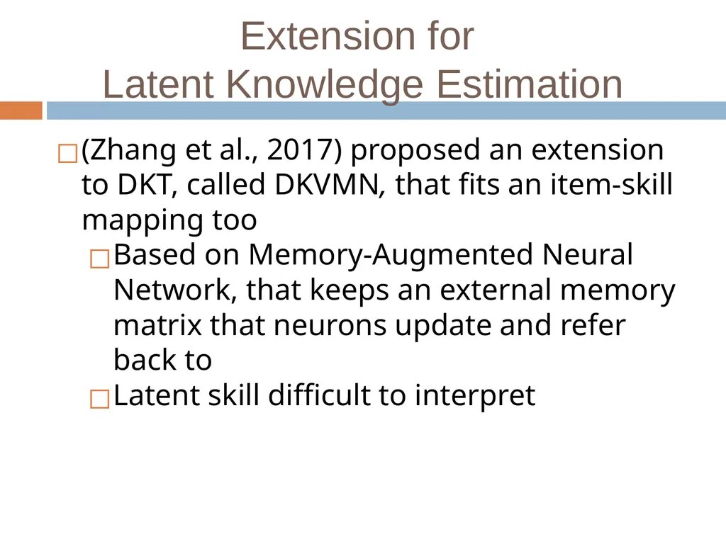 Knowledge Tracing Week 9 Goal of Knowledge Tracing - slide 140 of 167