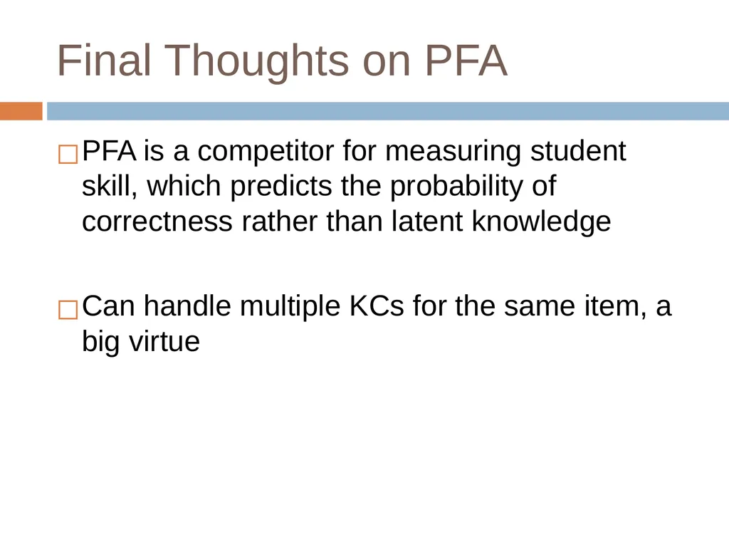 Knowledge Tracing Week 9 Goal of Knowledge Tracing - slide 97 of 167