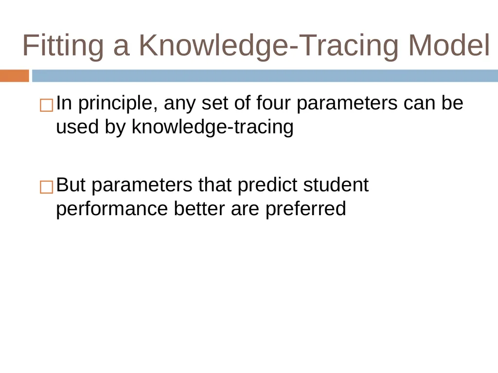 Knowledge Tracing Week 9 Goal of Knowledge Tracing - slide 48 of 167