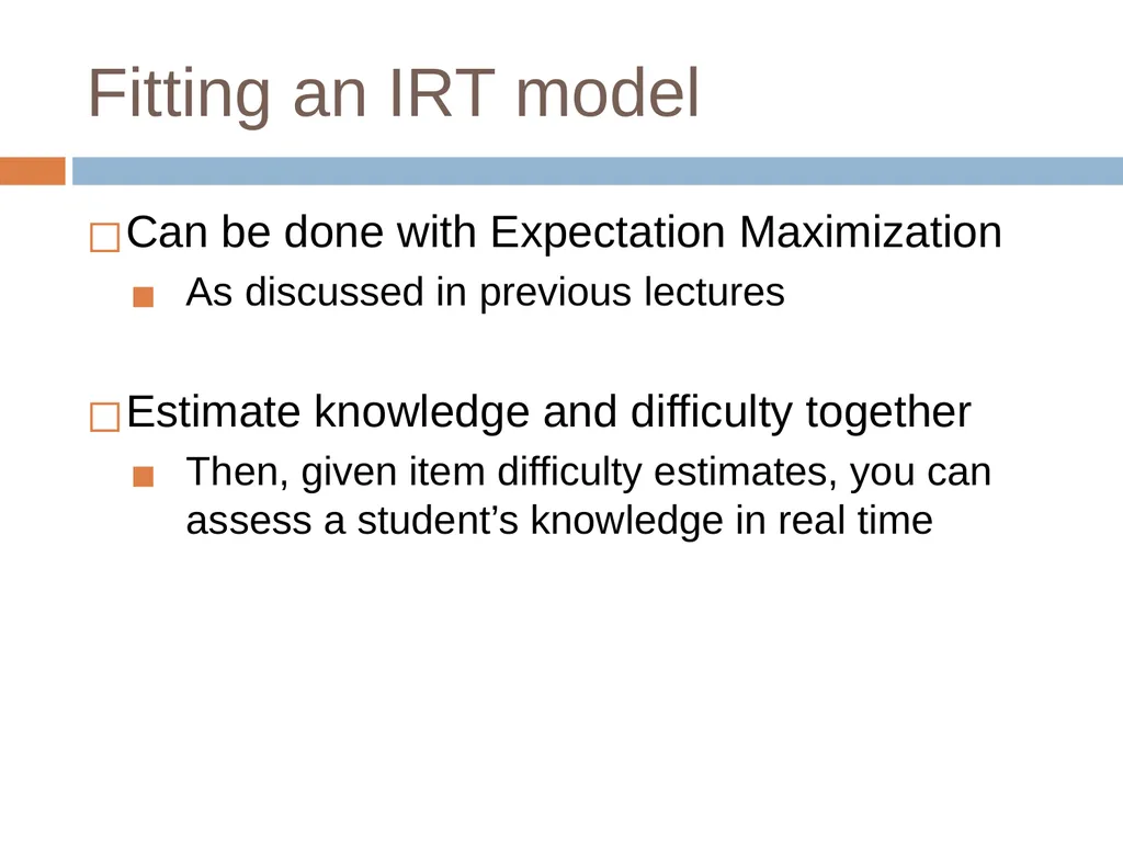 Knowledge Tracing Week 9 Goal of Knowledge Tracing - slide 127 of 167