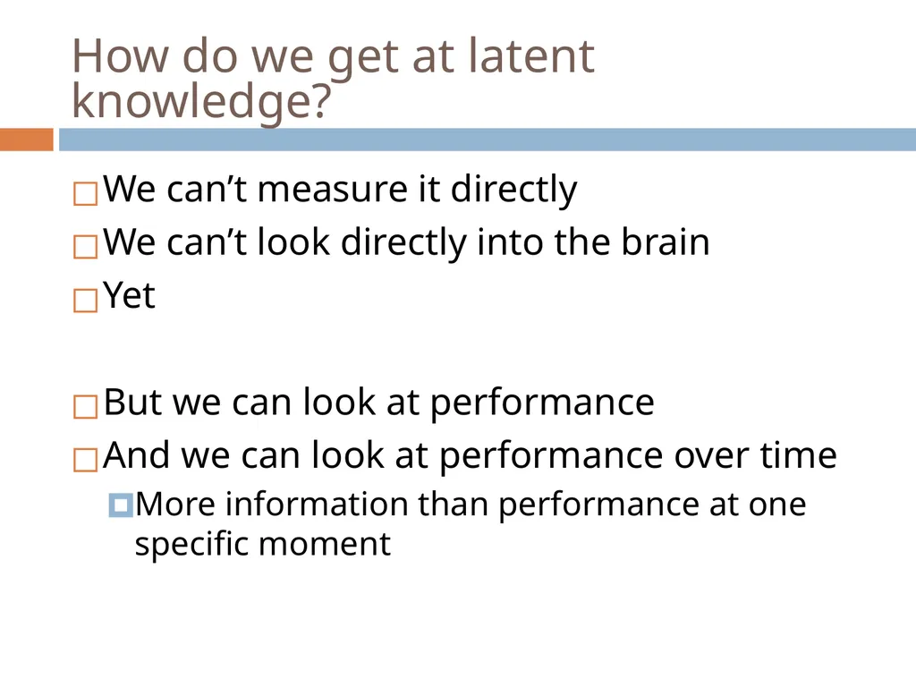Knowledge Tracing Week 9 Goal of Knowledge Tracing - slide 6 of 167