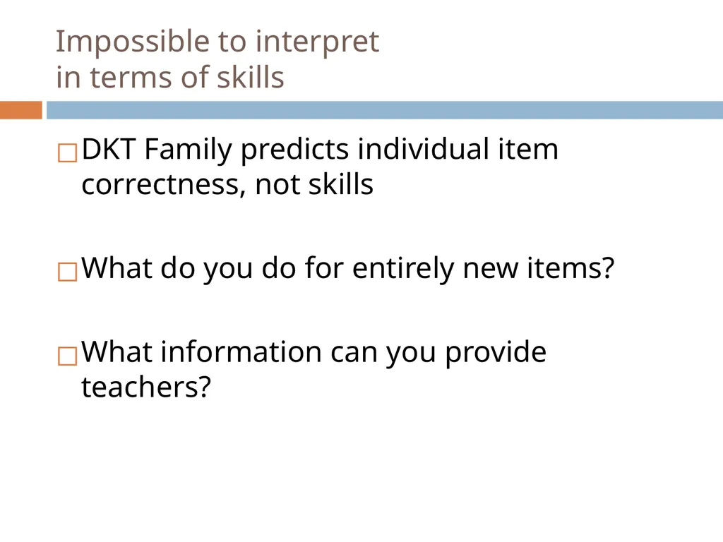 Knowledge Tracing Week 9 Goal of Knowledge Tracing - slide 139 of 167