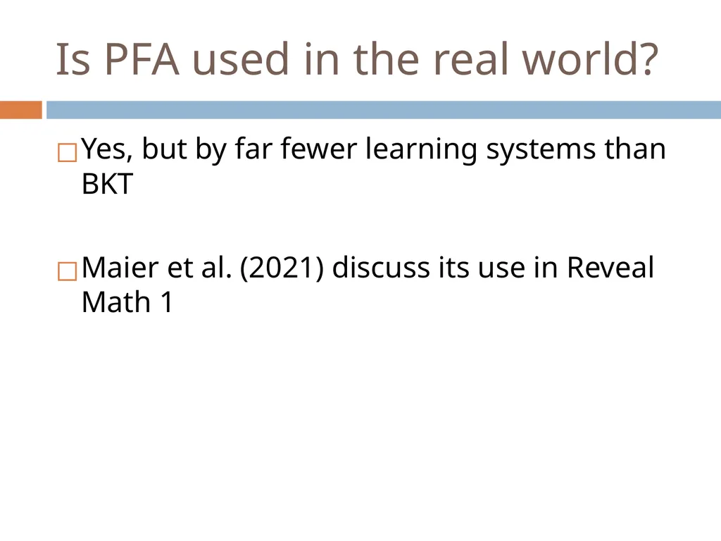 Knowledge Tracing Week 9 Goal of Knowledge Tracing - slide 95 of 167