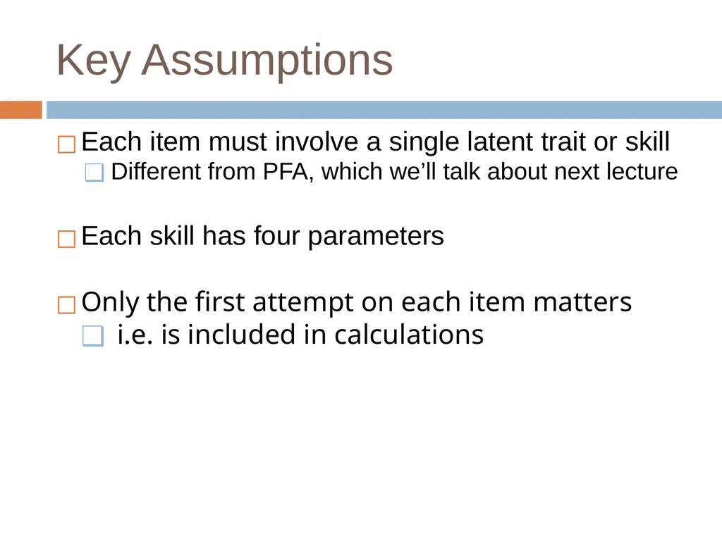 Knowledge Tracing Week 9 Goal of Knowledge Tracing - slide 15 of 167