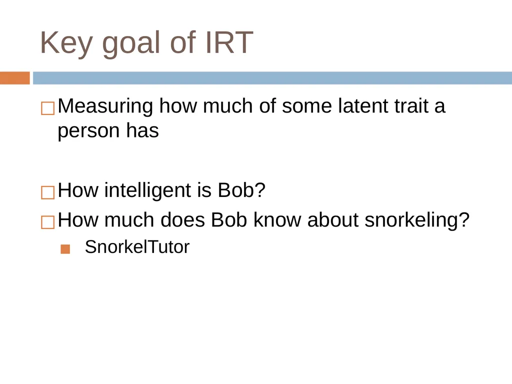 Knowledge Tracing Week 9 Goal of Knowledge Tracing - slide 105 of 167