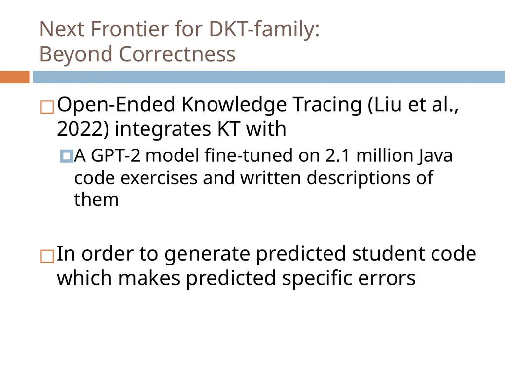 Knowledge Tracing Week 9 Goal of Knowledge Tracing - slide 154 of 167