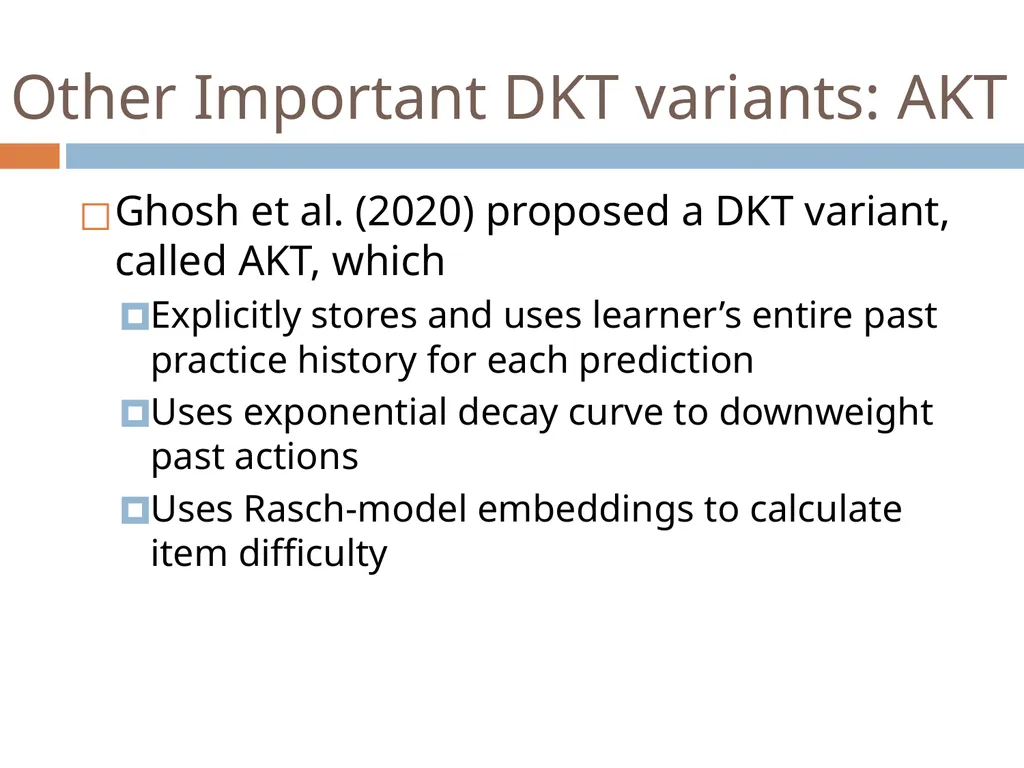 Knowledge Tracing Week 9 Goal of Knowledge Tracing - slide 147 of 167