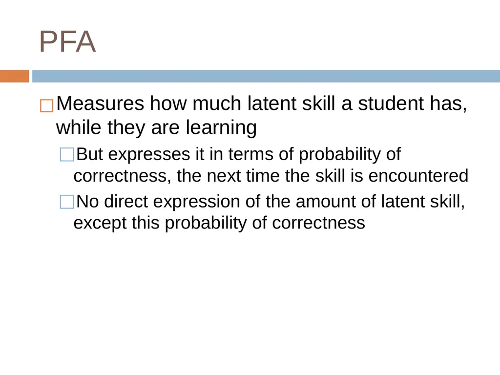 Knowledge Tracing Week 9 Goal of Knowledge Tracing - slide 58 of 167