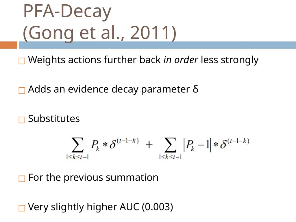Knowledge Tracing Week 9 Goal of Knowledge Tracing - slide 99 of 167