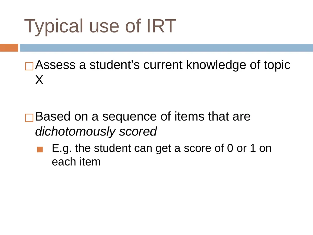 Knowledge Tracing Week 9 Goal of Knowledge Tracing - slide 106 of 167