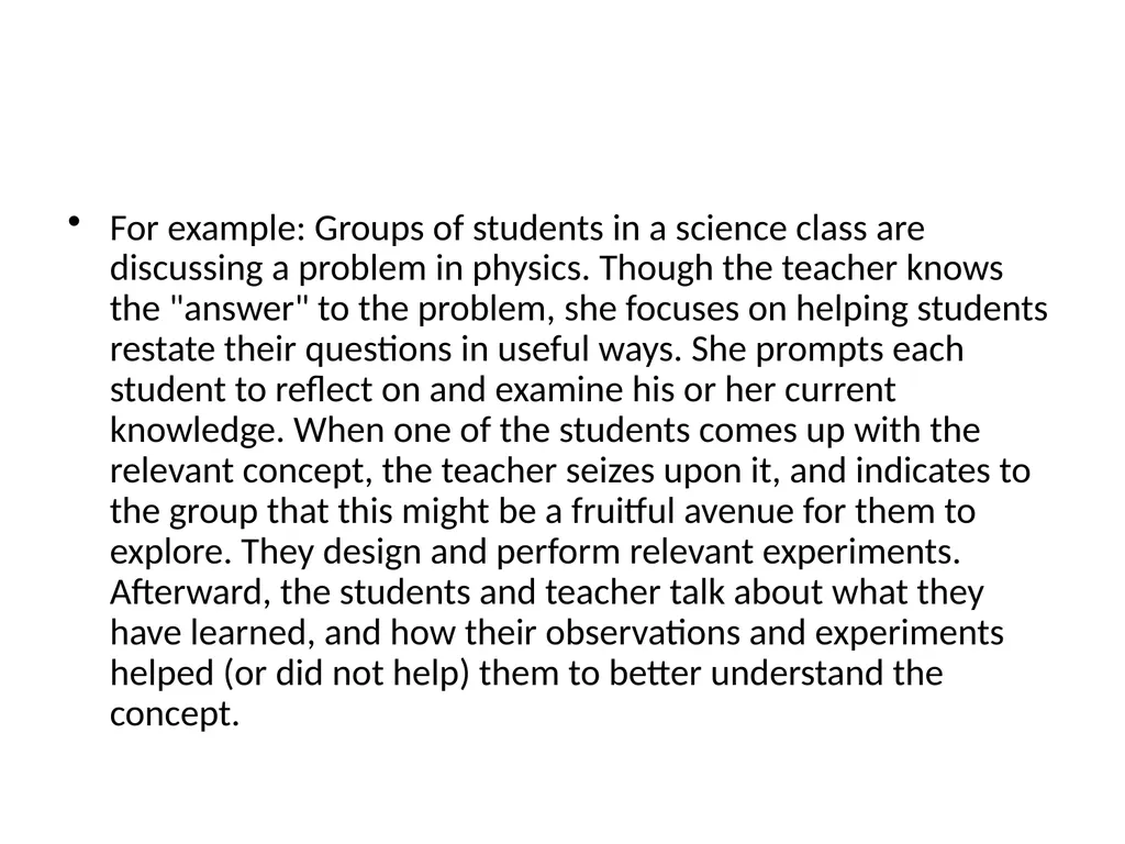 Constructivism Indu.H Learning through real-world - slide 7 of 17