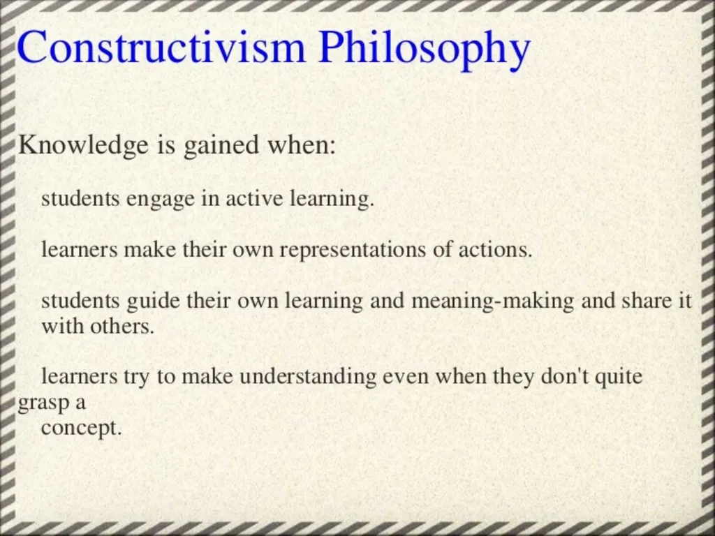 Constructivism Indu.H Learning through real-world - slide 11 of 17