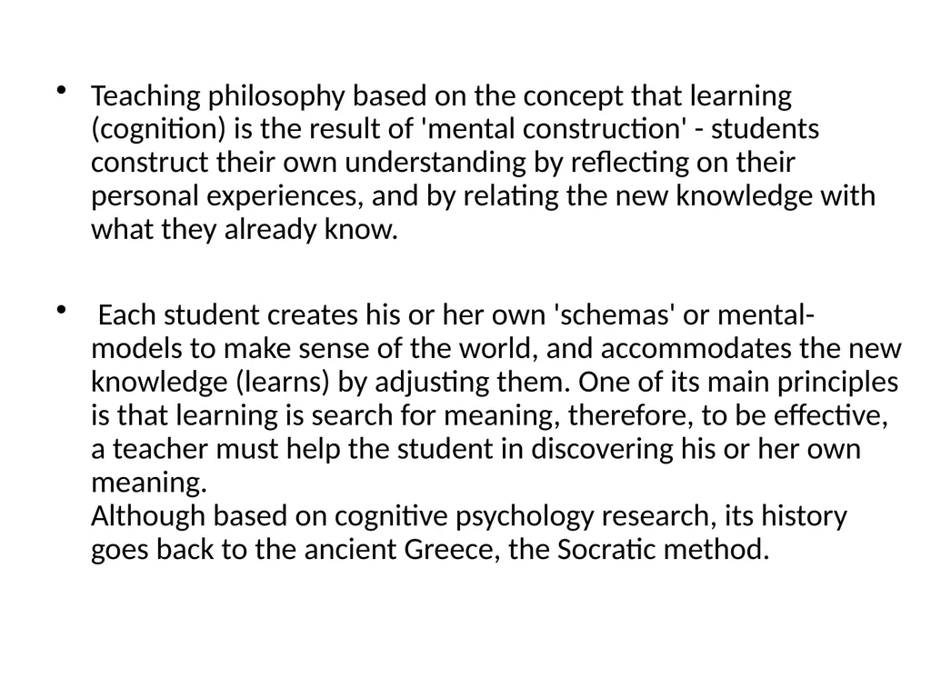 Constructivism Indu.H Learning through real-world - slide 6 of 17