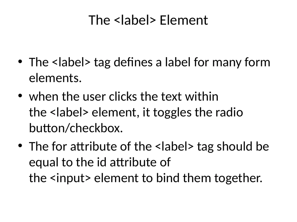 HTML Forms HTML FORM An HTML form is used to - slide 5 of 9
