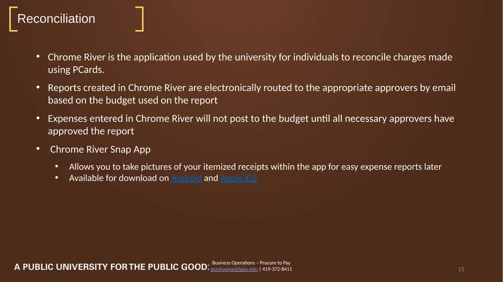 2023 PCard Program Relaunch Procure to Pay | - slide 15 of 26
