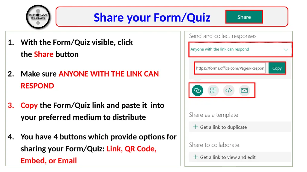 Microsoft online Forms and Quizzes Open this - slide 10 of 14