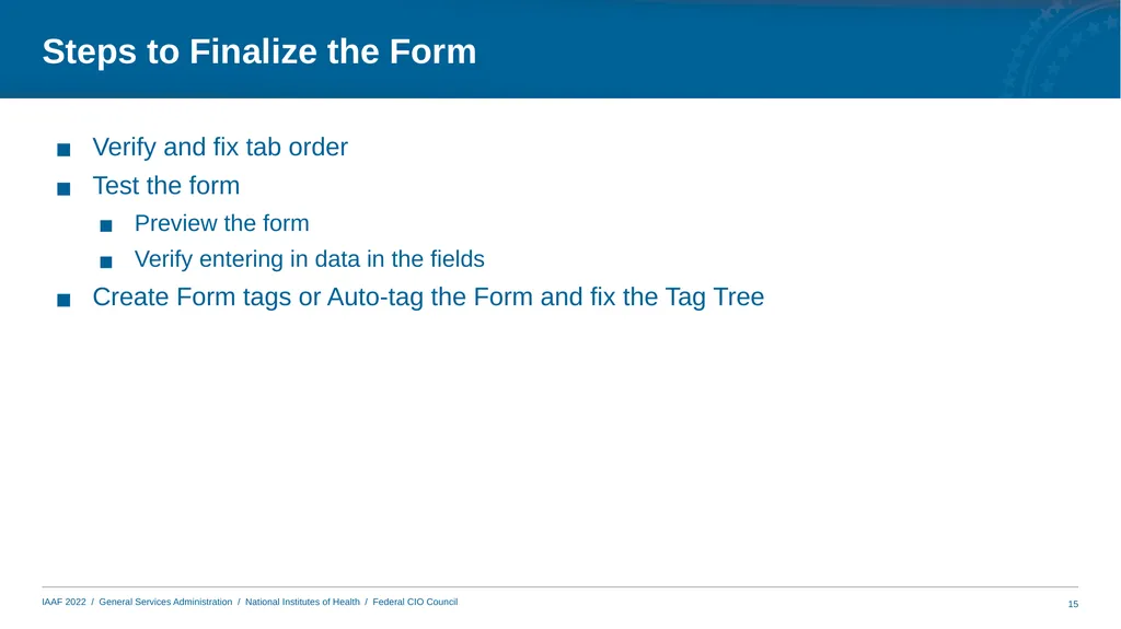 Annual Interagency Accessibility Forum Unlocking - slide 15 of 31