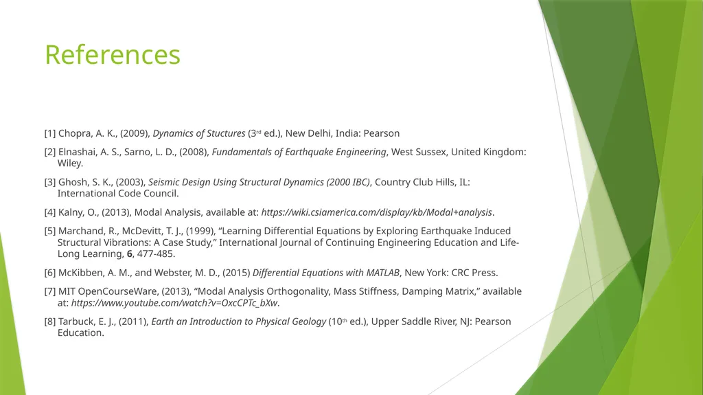 Building the Foundation of Earthquakes Presented - slide 35 of 35