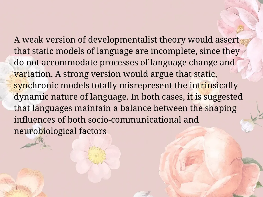 Developmental linguistics Supervised by Dr. - slide 4 of 7