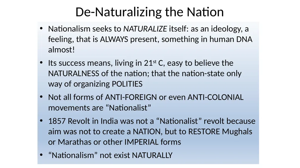 Nationalism and the Middle Class Understanding the - slide 3 of 10