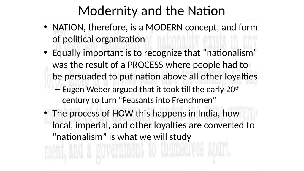 Nationalism and the Middle Class Understanding the - slide 6 of 10