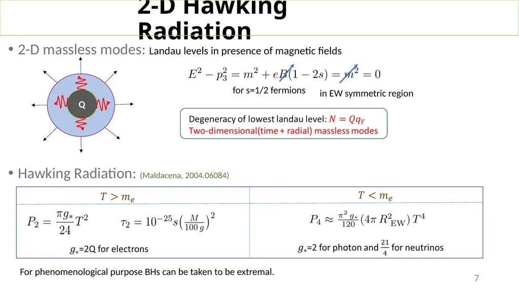 Phenomenology of Magnetic Black Holes with - slide 7 of 11