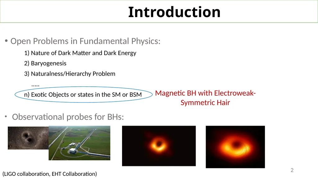 Phenomenology of Magnetic Black Holes with - slide 2 of 11