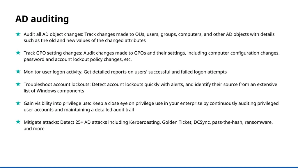 A UBA-driven change auditor Keep your Active - slide 6 of 32