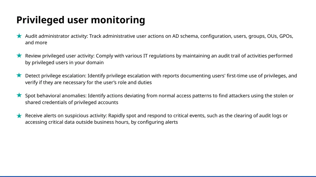 A UBA-driven change auditor Keep your Active - slide 20 of 32
