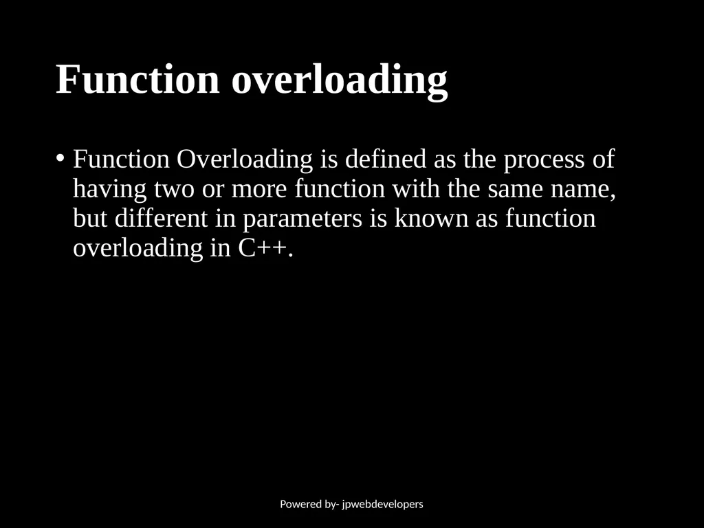 Presentation ON Polymorphism in C++ Powered by- - slide 6 of 10
