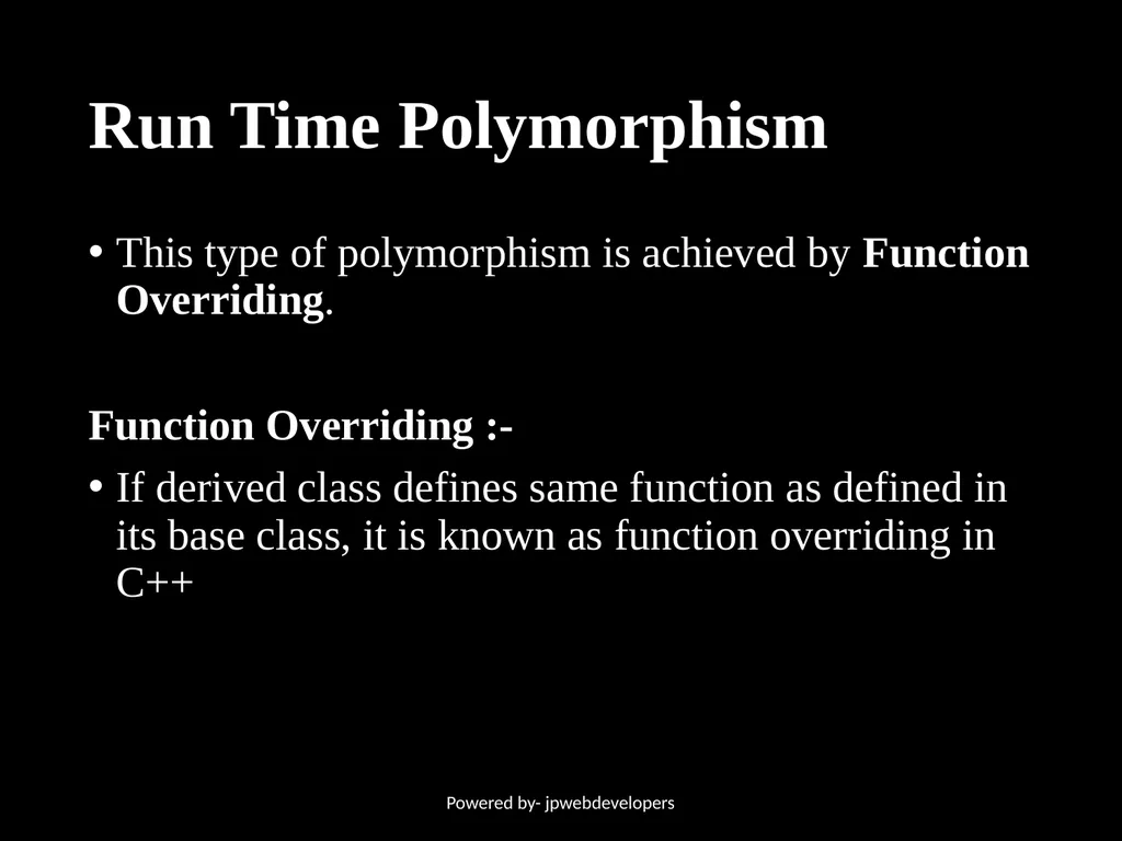 Presentation ON Polymorphism in C++ Powered by- - slide 8 of 10