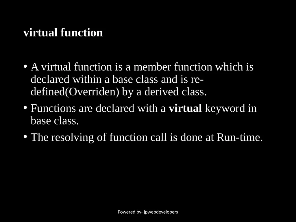 Presentation ON Polymorphism in C++ Powered by- - slide 9 of 10