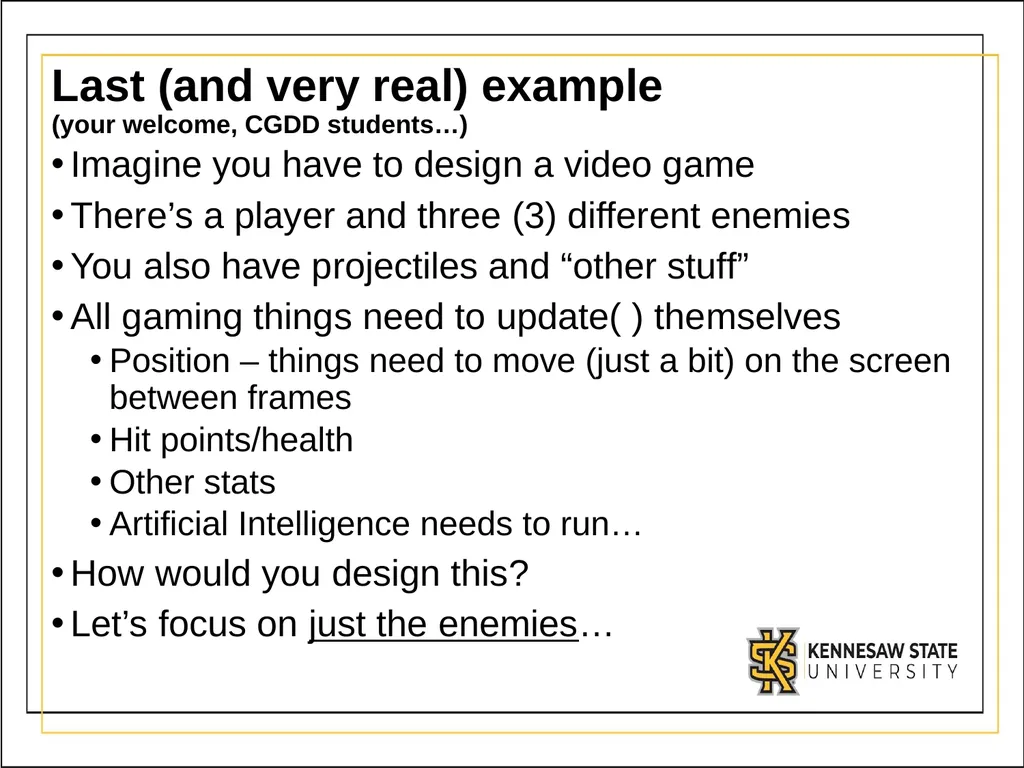 Module 3 Part 2 Polymorphism OBJECTIVES - slide 10 of 15