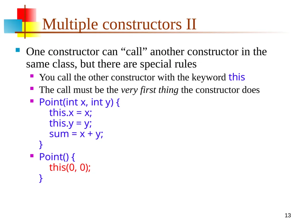 7-Apr-15 Polymorphism 2 Signatures In any - slide 13 of 26