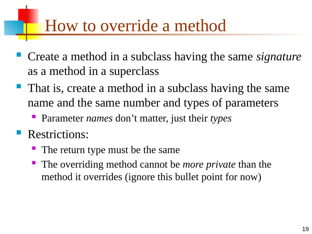 7-Apr-15 Polymorphism 2 Signatures In any - slide 19 of 26