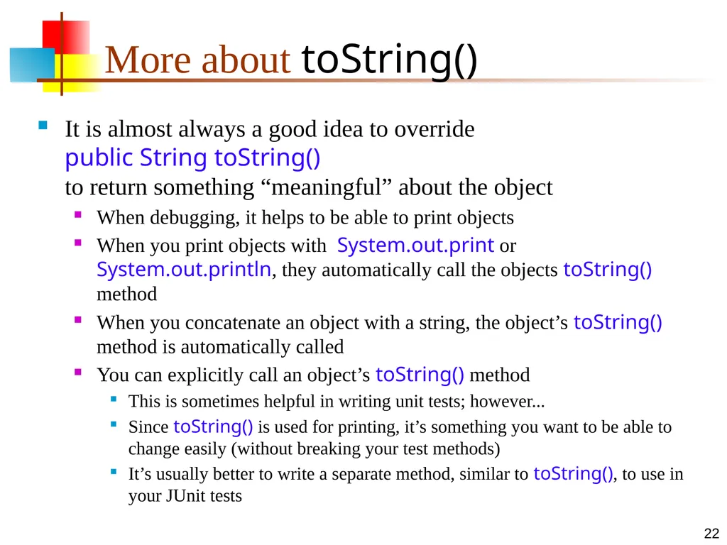 7-Apr-15 Polymorphism 2 Signatures In any - slide 22 of 26