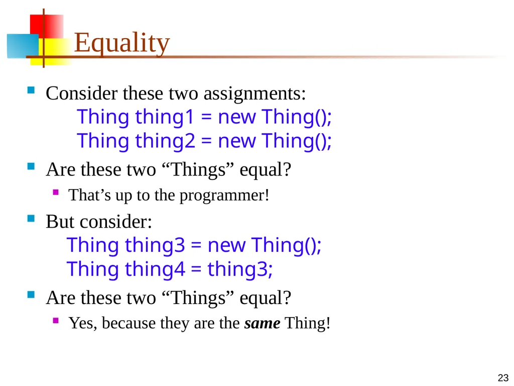 7-Apr-15 Polymorphism 2 Signatures In any - slide 23 of 26