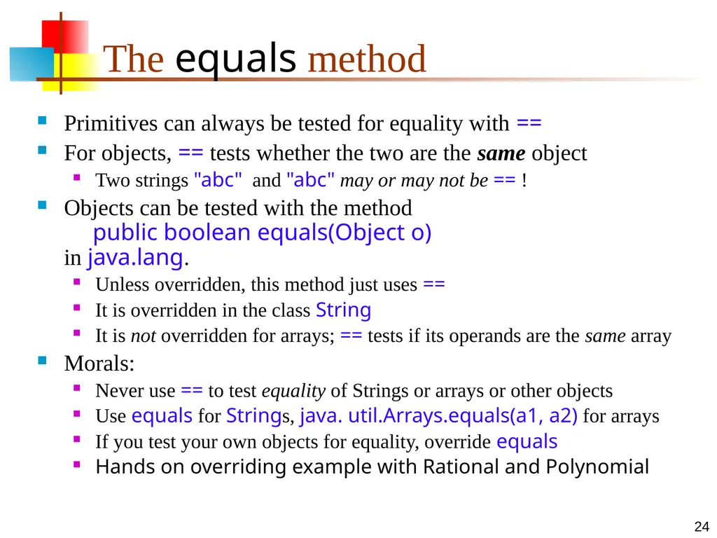 7-Apr-15 Polymorphism 2 Signatures In any - slide 24 of 26